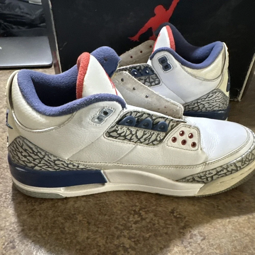 Air Jordan True Blue 3s Size 10 Men No Laces No Box